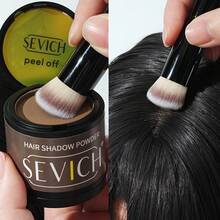 Sevich Hair Shadow Powder Set With Brush, Evenly Mixed Powder, Finely Applied To Instantly Cover Hair And Hair Roots, Waterproof Hair Powder Filler, Natural Styling - Black - View 2