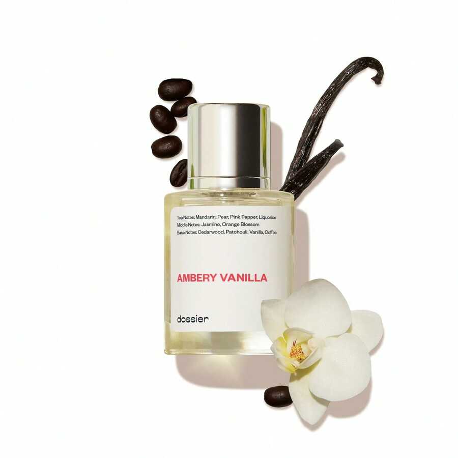 Ambery Vanilla 1.7Oz (50ml) - Eau De Parfum - Inspired By Y S.L's B.Lack O.Pium - Long-Lasting Fragrance - Feminine - 紅色 - 查看 1