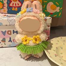 1 件套夏季度假比基尼服装、帽子、鞋子和配饰套装，适合坐姿娃娃，可爱娃娃装饰替换