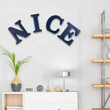 Local Delivery-- 4 Inch Black Wood Letters Unfinished Wood Letters For Halloween Decorative Standing Letters Slices Sign Board Decoration For Craft Home Party Projects (A) - A - View 6