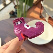 Pasadores de pelo con tema de Halloween - Mano de monstruo / Araña roja / Fantasma / Calavera / Telaraña / Forma de bruja Pinzas de moda, Pasadores de pelo únicos para moño y recogido, Accesorios de pelo lindos