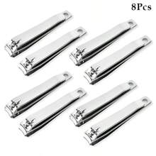 2pcs Classic Stainless Steel Nail Clippers, Heavy Duty Large Nail Clipper, Manicure Tool, Easily Trim Thick Toenails/Fingernails, High-Quality Durable, Suitable For Commercial And Home Use, Unisex