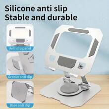 360 ° Rotating Tablet And Phone Metal Stand - Adjustable, Foldable, Portable Desktop Stand For IPad And Mobile Devices, Portable Small Tool Support | Modern Minimalist Stereoscopic Stand | Tablet Stand