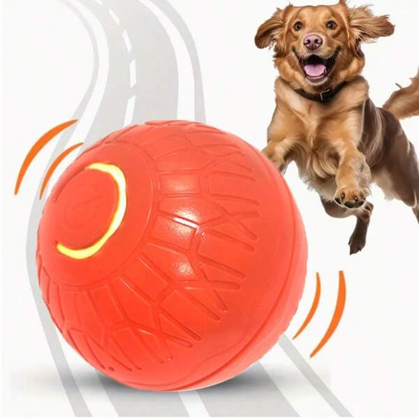 Pelota saltarina grande e inteligente para mascotas con funciones de salto y rodadura inteligentes, juguete de pelota interactivo para perros, juguete de pelota deportiva activada apta para perros pequeños, medianos y grandes, recargable por USB