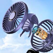 New Handheld Small Fan USB Portable Digital Display SilentOffice DeskStudent On Dormitory Charging Outdoor Fan,1PC Portable Handheld Fan, With LED Display, Handheld/Neck/Desk 3 In 1 Personal Small Fans, 90° Foldable Desk Fan With Base, 5 Speed Lash Fans Makeup Fan For Women Mini Portable USB Fans With 6 Speeds