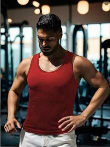 Herren ärmelloses Fitness-Workout Tank Top, Basisschicht Kurzarm T-Shirt, Kompressionsshirt