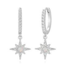 1 par de pendientes de zirconia cúbica color plateado clásico, pendientes de hélix de cartílago de cobre hipoalergénicos, adecuados para bodas, fiestas y uso diario de mujeres