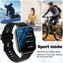 LOMAXFR Smart Watch, Wireless Calling /Dial, Multi -Sport Mode, Calling Reminder And Rejection,Information Reminder,SMS Reminder,Holiday Gifts, Birthday Gifts