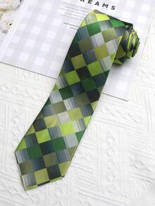 1pc Unisex Casual Polyester Plaid Bow Tie, Suitable For All Seasons - Multicolor - View 6
