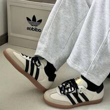 Adidas Originals Unisex Sneakers, 2026 Spring New Samba OG Fashion Casual Sports Shoes, Low-Top T-Toe Shoes ID0478 - Khaki - View 6