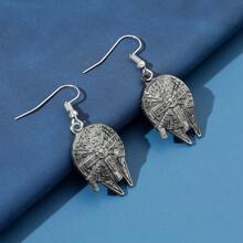 bandai 1pair Fashion Airship Pendant Earrings Classic Science Fiction Pendant Earrings Handmade Ship Accessories For Fans Gift