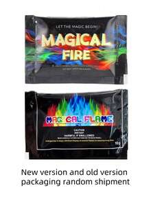 火焰变色包火坑，完美的魔法火焰变色包，适用于露营、篝火、火坑和户外壁炉，篝火配件，用于创造惊喜和氛围 - 彩色 - 查看 9