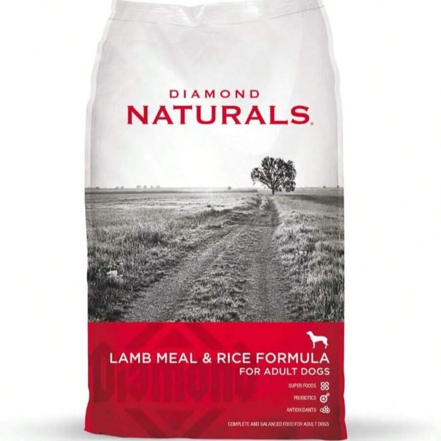 Diamond Naturals Comida para Perros Adultos Cordero y Arroz 18.1 Kg - Rojo - Ver 1