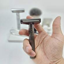 Adjustable Manual Razor Shaver, Double Edge Razor, Friendly R For Body & Face, Reusable Razor, Close And Smooth Wet Shaving, Adjustable Blade Angle, With 20 Blades, Idea Gitf Father And Boy Friend