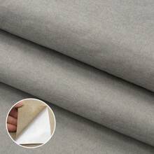 57 Inch Fabric Repair Patches – Self-Adhesive Linen & Microfiber Canvas Patch Kit For Furniture, Sofas, Car Seats, Chairs, Handbags, Jackets, Pillows – Strong Adhesive, Multi-Color Beige & Grey – Indoor & Outdoor Use