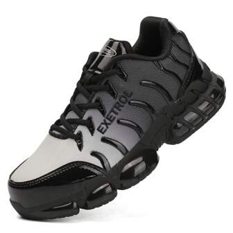 Steel Toe Shoes For Men Indestructible Work Shoes Lightweight Steel Toe SneakersPuncture Proof Non Slip Composite Toe Safety Shoes