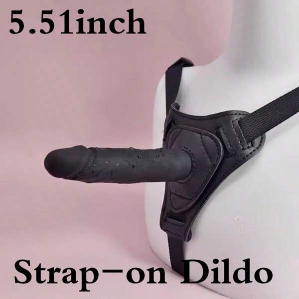 Strap On Dildo With Harness,Realistic Wearable Dildo Body-Safe Material Strong Suction Cup, Anal Vagina G Spot Sex Stimulation Adult Sex Toys For Women Lesbian Men Couple Beginner
