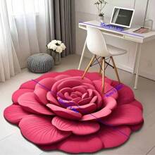 1pc 3D Floral Anti-Slip Floor Mat, Sofa Pad, Bedroom/Living Room Carpet, Bedside Rug, Diatomaceous Earth Absorbent Washable Area Carpet, Beautiful Home Decoration Gift Bathroom Accessories Back To School Entryway Decor Bathroom Kitchen Decor