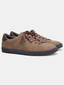 Mocasines clásicos y retro para hombres, con suela de goma, cómodos zapatos deportivos planos para uso diario y desplazamientos estudiantiles