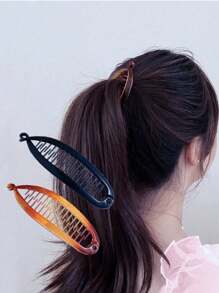 2 pezzi Fermagli a pinza per acconciature a coda di cavallo e chignon, per capelli ondulati, accessori scolastici
