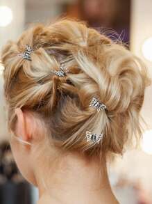 6 PIEZAS Pasadores de pelo pequeños de metal con mariposa, pasadores de pelo mini antideslizantes para flequillo y cabello lateral, estilo Y2K, accesorios de pelo vintage con diseño hueco, pasadores de estilo bohemio elegante para mujeres y niñas, pasadores de verano