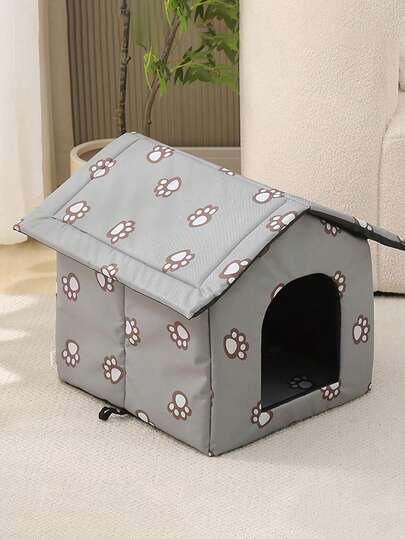 1 Pieza Impermeable Casa Para Mascotas, Desmontable y Lavable Para Todas Las Estaciones Universal, Adecuada Para Gatos y Perros