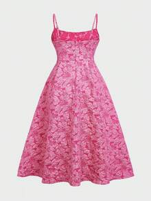 Floreya Summer Wedding Plus Size Dress, Elegant Solid Color French High-End Elegant Light Formal Dress, Waist Slimming Spaghetti Strap Midi Dress, White Dress