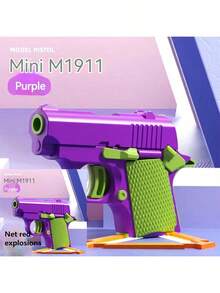 1911 3D gedruckte kleine Pistolen-Spielzeuge, geeignet als Spielzeug für Erwachsene, Stressabbau-Pistolen-Spielzeug für Erwachsene, geeignet zum Abbau von ADHS, Angst, bestes Weihnachtsgeschenk für Erwachsene