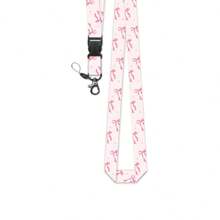 1pc Versatile & Multi-Pattern English ID Card Lanyard, 20.91 Inch (53.1 Cm) Simple & Fashionable Detachable Neck Strap For Teachers, Nurses, Daily Use, Office Supplies - White Flower, Pink Stay Arrow, Rainbow Flower Styles,School Supplies,Back To School