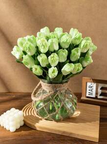 3/1 Stück künstliche Tulpe, PU-Tulpe, feuchtigkeitsspendende künstliche Tulpen für Fotografie, Dekoration, Haus, Garten, Hochzeit, Party, Muttertag, Ostern, Geburtstag, Frühling und Sommer, Heim, Schlafzimmer, Vase, künstliche Blumen, Outdoor Gartendekoration, Hochzeitsartikel, Partyzubehör