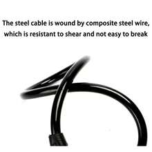 4 位自行车锁 - 23.62 英寸（60 厘米）长可伸缩安全自行车锁，防盗配件适用于山地车、公路车、电动自行车、踏板车