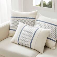 1pc Bohemian Style Decorative Pillow Cover - Blue - View 8
