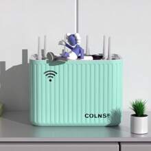 1pc Multi-Color Large Capacity WiFi Storage Box, Suitable For Various Models, Simple And Fashionable Style, High-Quality Material, Multi-Layered Design, With WiFi Logo Details, Combining Storage And Tech Aesthetics, Suitable For Home And Office Indoor Scenarios