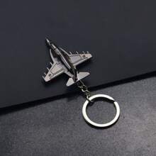 Llavero con modelo de avión de combate de aleación de zinc, sujeta llaves, regalo de aviación, accesorio de coche