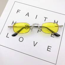 经典金属框休闲纯色时尚眼镜，女士时尚，夏季 - 彩色 - 查看 6