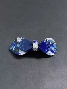 1 件时尚花卉亚克力水钻弹簧夹发饰