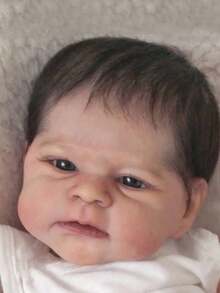 18inch 45cm Soft Vinyl Reborn Baby Doll Girl Princess Newborn Baby Toy for Kids Dress Up Art Doll with 3D Marble Texture Skin Visible Veins Realistic - 45 cm/18 pulgadas - Ver 3