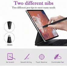 JMMO Universeller Kapazitiver Stylus aus Aluminiumlegierung Dieser kapazitive Stylus ist sorgfältig aus hochwertigem Aluminium gefertigt und wird mit 2 austauschbaren Spitzen geliefert, was ihn sehr langanhaltend macht. Er ist breit kompatibel und kann leicht an Tablets und Smartphones mit iOS, Android und Windows Systemen angepasst werden.