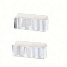 透明壁挂式药品收纳盒 - 无需钻孔节省空间的储物盒，耐用的塑料多隔间架子，适用于家庭和宿舍急救箱、浴室、办公室 - 现代设计，浴室药品柜，无需钻孔安装，外观时尚，架子篮 - 彩色 - 查看 11