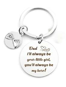 父亲节礼物，给爸爸的圣诞节礼物，给父亲的生日礼物，爸爸礼物，父亲节钥匙扣，创意父亲节礼物，休闲字母派对可爱优雅不锈钢父亲节礼物汽车配件包饰背包上学