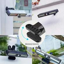 1 件装太阳能景观灯，户外防水太阳能夹超亮运动传感器灯，适用于庭院、花坛、栅栏、露营、装饰楼梯灯（默认白光）万圣节圣诞节感恩节礼物 - 黑色 - 查看 4