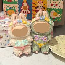 1 件套夏季度假比基尼服装、帽子、鞋子和配饰套装，适合坐姿娃娃，可爱娃娃装饰替换