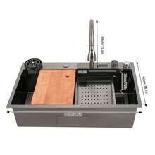 YUNRUX Kitchen Sinks - Black - View 2