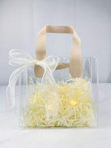 Transparent Print Gift Bag Shopping Storage Bag, Gift Packaging Bag, Party Holiday Decoration, Daily Storage Packaging Bag,Wedding Decoration Bridesmaid Gifts, Mother's Day Gift Packaging