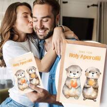 Otter Holy Aperoli Card, Aperol Spritz Card, Funny Card For Girlfriends And Friends With Cute Otter Motif, Best Friend Gift