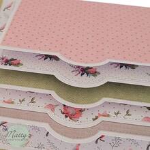 Troqueles de corte de acero al carbono, marco de encuadernación de libros, adecuado para cortar papel, tarjetas de felicitación, estampado en relieve, proyectos de manualidades de decoración del hogar - Plateado - Ver 5