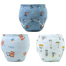 6 piezas de pantalones de entrenamiento para bebé con estampado de animales lindos - Textura suave, adecuado para todas las estaciones, ajuste regular, apto para entrenamiento de ir al baño, diseño de estampado alegre, ajuste cómodo para actividades al aire libre y ropa de dormir para niños y niñas