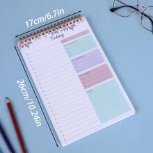Bloc de Notas de Lista de Tareas - Cuaderno de Lista de Tareas para el Trabajo con 52 Hojas, Planificador Diario sin Fecha Perfecto para Tareas Diarias y Establecimiento de Objetivos, Bloc de Notas de Lista de Tareas Adecuado para Oficina, Hogar y Escuela, Útiles Escolares, Vuelta a la Escuela - Multicolor - Ver 9