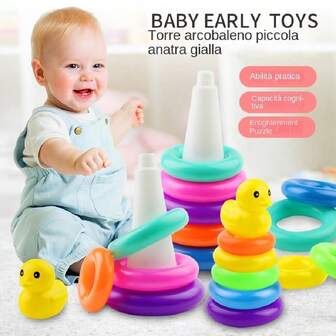 3 Sizes Available, Yellow Duckling Rainbow Stacking Toys, Early Education Cognitive Toys, Baby Toys, Christmas & , School, Students, Stationery, School Supplies (Random Color)Baby Toys,Toys,Toddler Toys,Toys,Baby Toys,Infant Toys