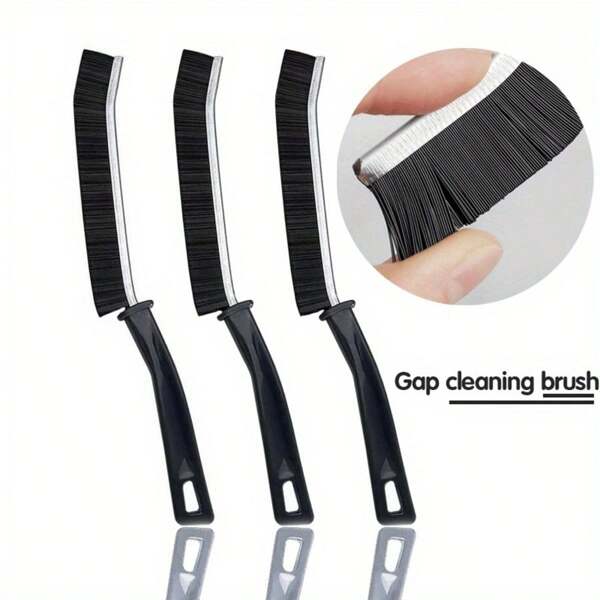 1/5PCS-Crevice Cleaning Brush, Suitable For Cleaning Dead Corners And Fine Cracks Of Bathroom And Kitchen Tiles, Multi-Purpose Brush, Bathroom Gap Cleaning Brush, Hard-Bristled Cleaning Brush, Multi-Purpose Gap Brush, Suitable For Blinds, Skirting Boards, Fans, Window Or Sliding Door Tracks, Household Essentials, Bathroom Cleaning Tools For Home Use, Kitchen, Windows, Faucets, Toilets, Caulking, Cars